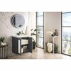 James Martin Vanities Chianti 24in Single Vanity, Mineral Gray w/ White Glossy Composite Stone Top E303V24MGWG